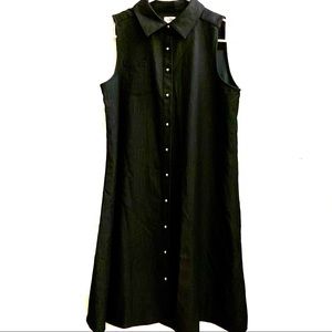 Calvin Klein Blue / Black button down dress